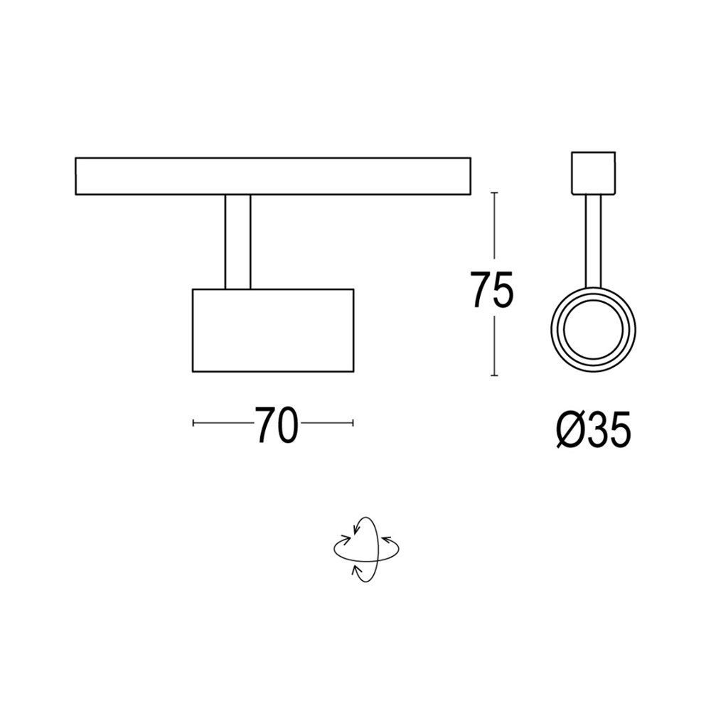 Point EVO 00A Ghidini Point Evo Track Adapter .01 Белый (Матовый)  - Вид №2