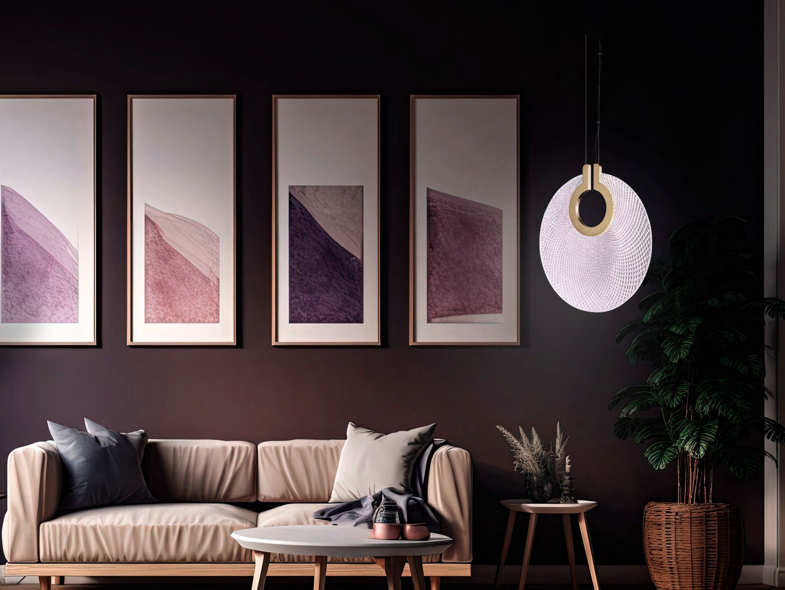 Стеклянный подвесной светильник Euroluce Lampadari Коралл ARCH-00102810 - Вид №4