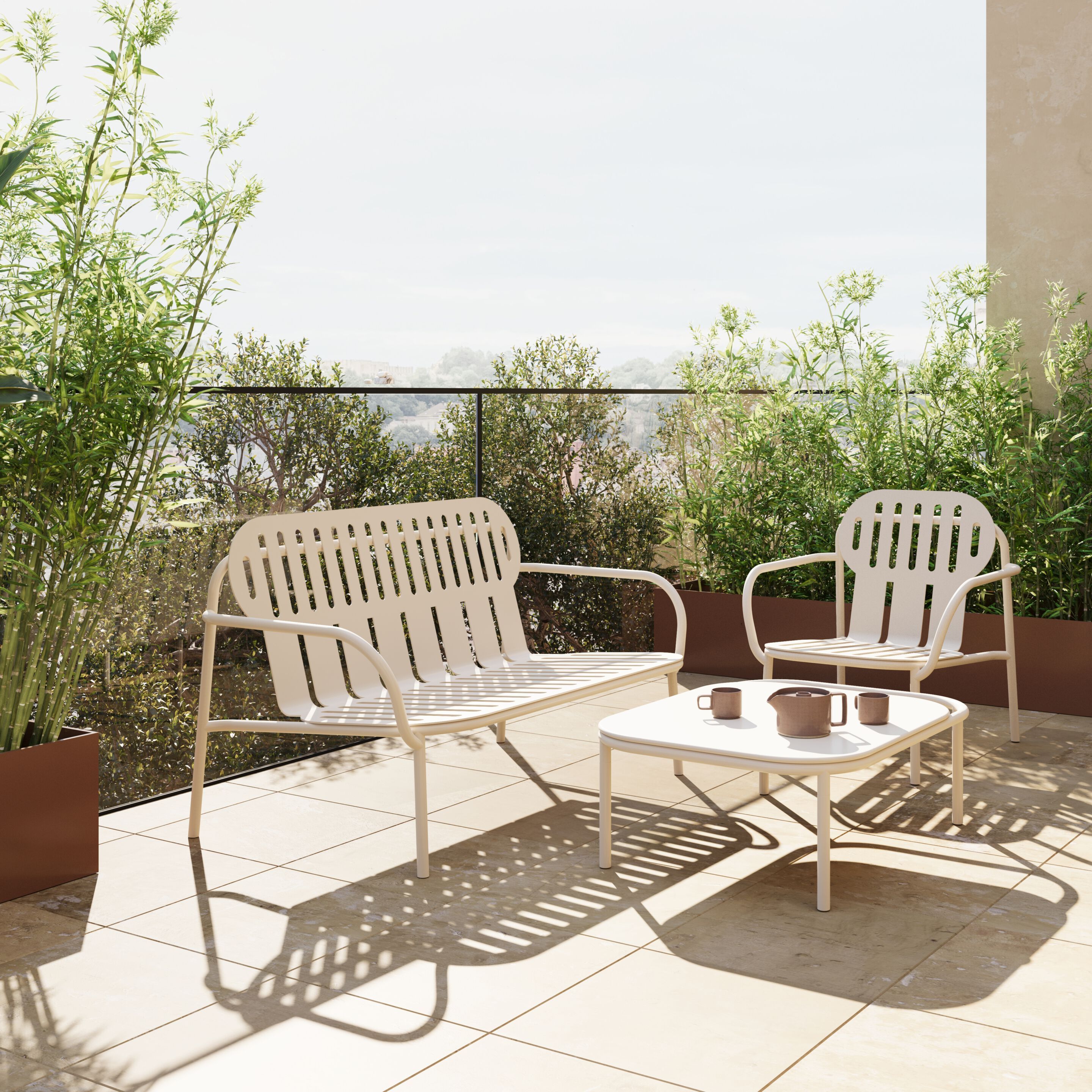 2-местный алюминиевый садовый диван с порошковым покрытием Joyf пустыня ARCH-00101628 - Вид №1