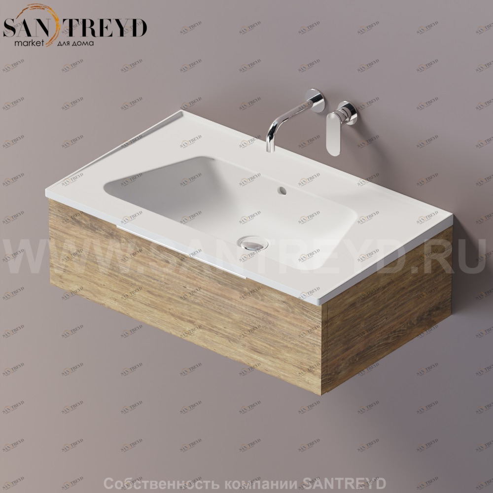 Flaminia BLOOM Тумба под раковину 85 см с 1 ящиком BBX993.WQ Ceramica Flaminia