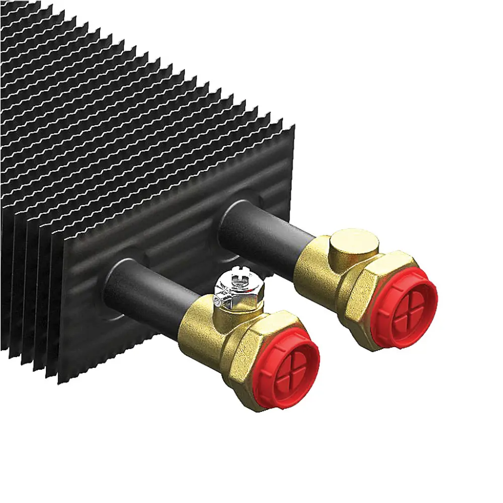 Внутрипольный конвектор Royal Thermo Atrium 1600x200x90 мм боковое подключение 1 теплообменник с решеткой STLM-2124660 - Вид №4