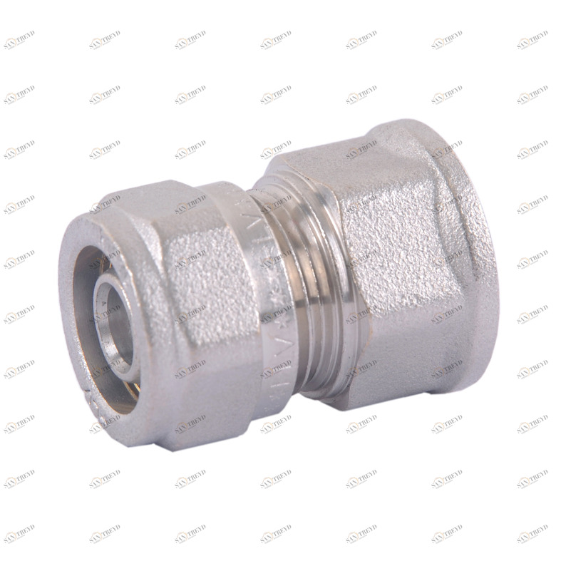 HLV-114302.№.03 Соединитель обжимной HLV c переходом на внутреннюю резьбу 