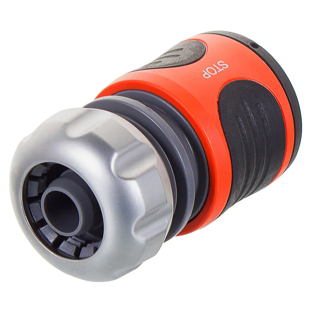 Коннектор для шланга быстросъёмный с автостопом Gardena Premium 1/2 дюйма STLM-2173549