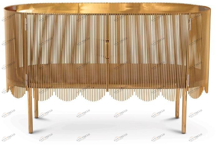 Scarlet Splendour Буфет металлический с распашными дверцами Strings sun-id-1350635