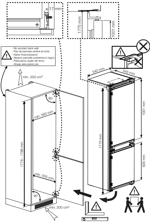 9973264 Встраиваемый холодильник Indesit IBD 18 STDN-0011489 - Вид №11