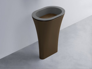 AMLA65-CM+AMPILO-CA+AMCOLO-CA Раковина Amedeo Ovale отдельностоящая cielo Enjoy + Amedeo