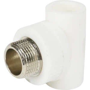 Тройник комбинированный РВК 20x3/4"x20 мм НР полипропилен 20804