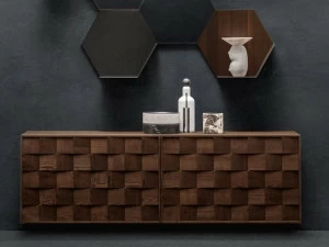 ZANETTE Комод из дуба с раздвижными дверцами Frame