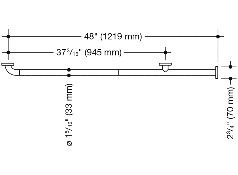 801.36BUS300 ручка для захвата HEWI USA Produkte  - Вид №5