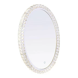 Зеркало настенное овальное с подсветкой хром Globo Zerra 84030 GLOBO ДИЗАЙНЕРСКИЕ 00-3889126 Хром