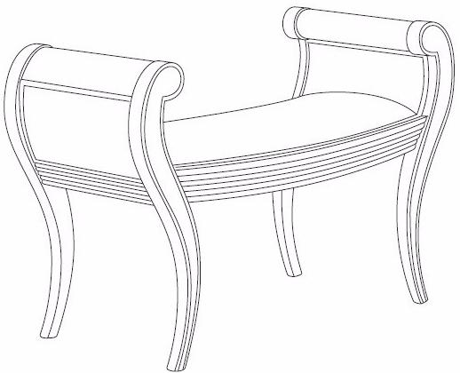 Arvestyle Мягкая скамья из ткани Dogi Ks-e520 - Вид №4