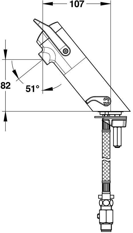 Порционный кран Presto Neo Duo 68091 для раковины 68091.0 - Вид №1