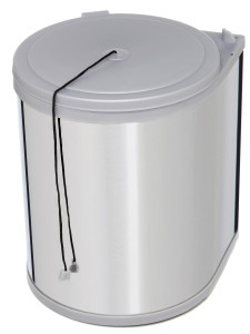 Ведро для мусора на дверцу шкафа Kappa 350/13 Metallic Grey NAVAKO