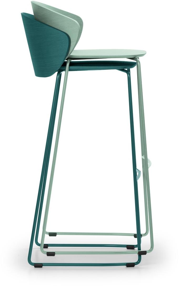 True Design Высокий штабелируемый табурет из стали и салазок Not wood Nt7505 - Вид №3