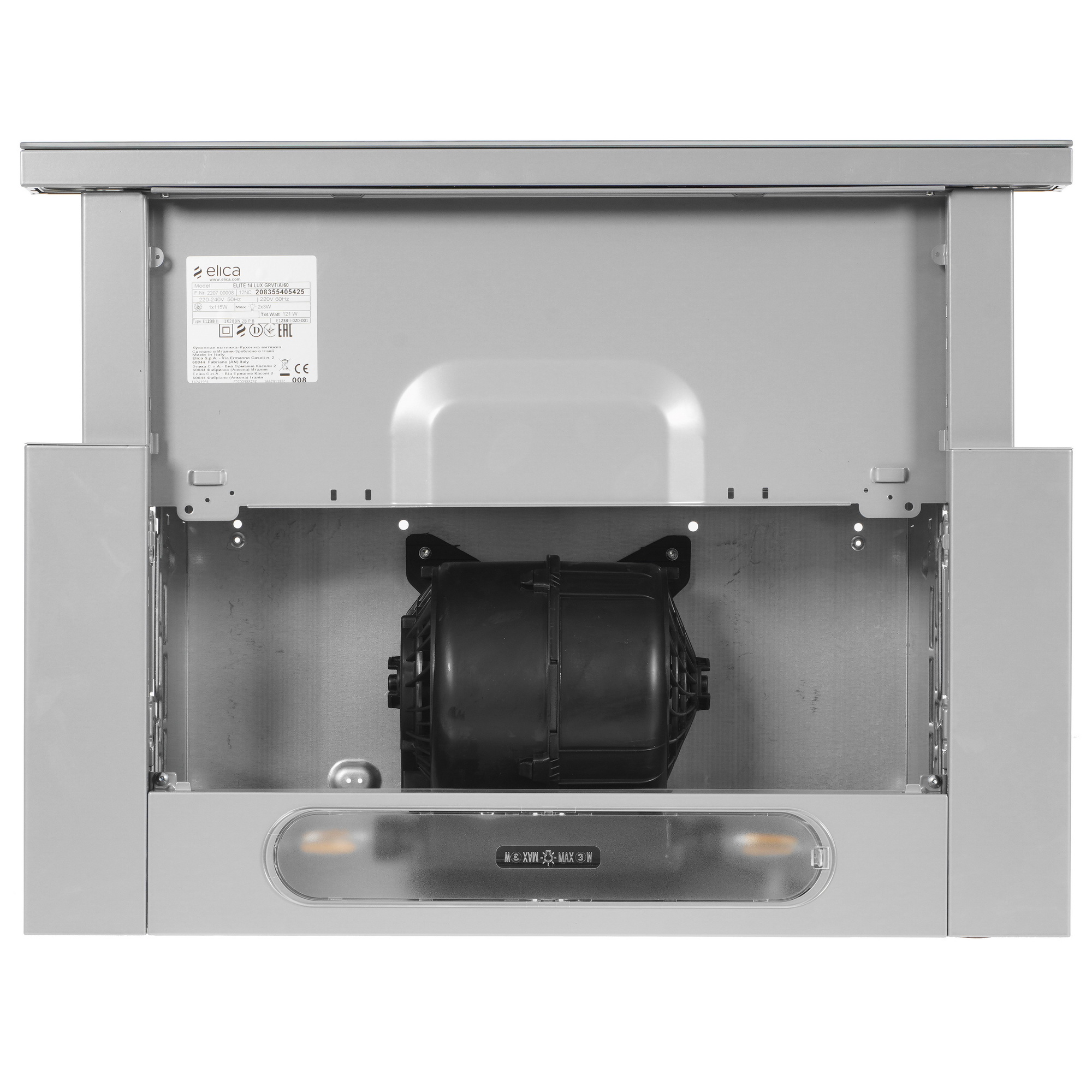 1106609 Вытяжка телескопическая Elica ELITE 14 LUX GRVT/A/60 серебристый/черный STDN-0034467 - Вид №8