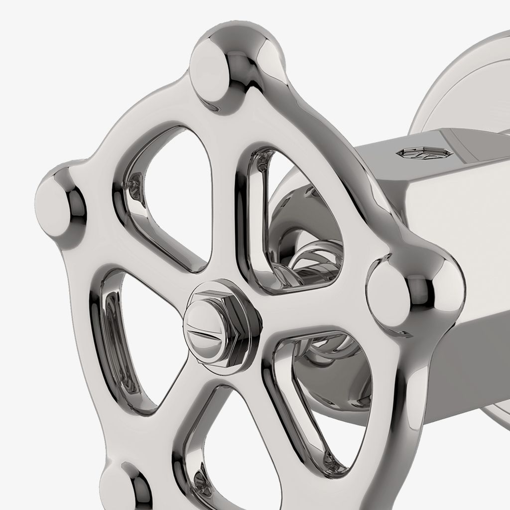 RGVC02 Облицовка клапана регулировки объема регулятора с металлической ручкой колеса Waterworks  - Вид №1