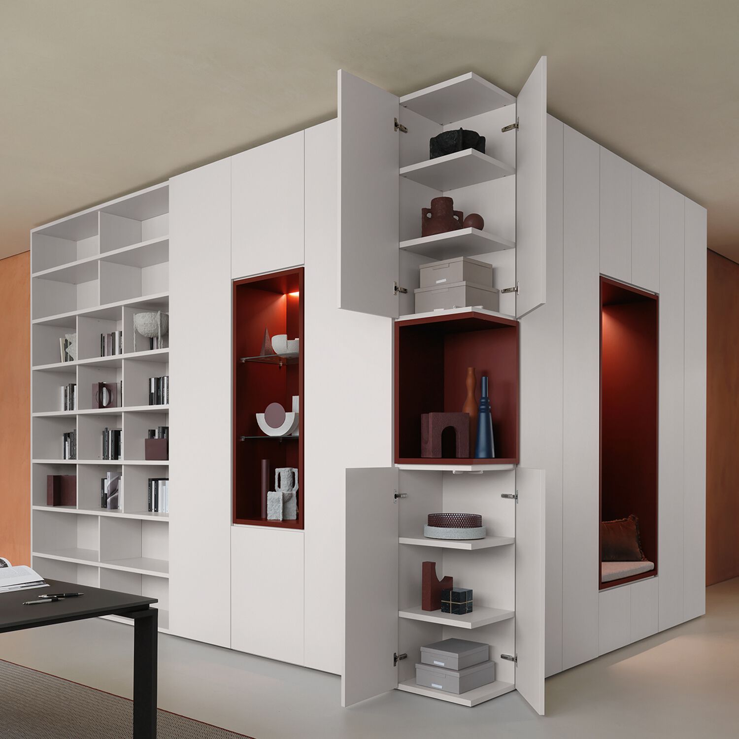 Секционный угловой шкаф Zalf Freespace ARCH-00028633 - Вид №9