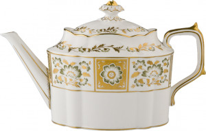 90765 Royal Crown Derby Чайник Royal Crown Derby "Дерби, зеленый декор" 1,3л Фарфор костяной
