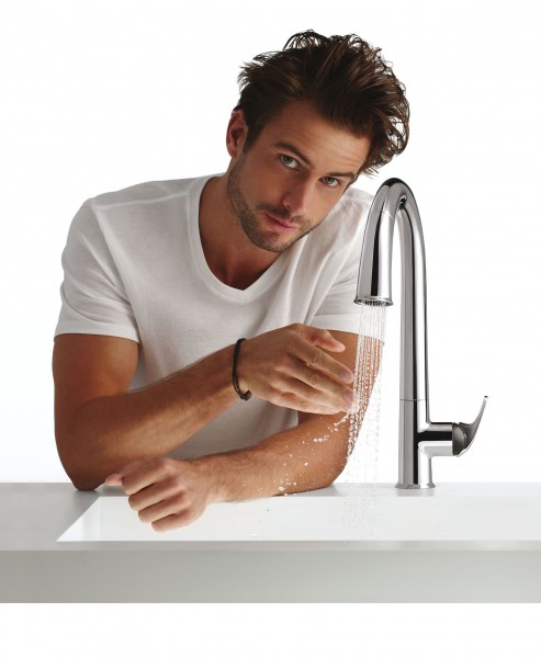 E72218-B7-CP Электронный сенсорный смеситель для кухни Jacobdelafon SENSATE Santreyd - Вид №1