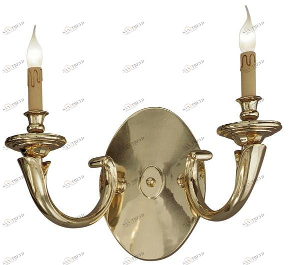 Possoni Illuminazione Настенный светильник из полированной латуни Amos 260/a2