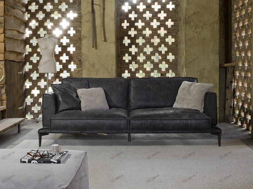 Flexstyle 3-х местный кожаный диван sun-id-1421897