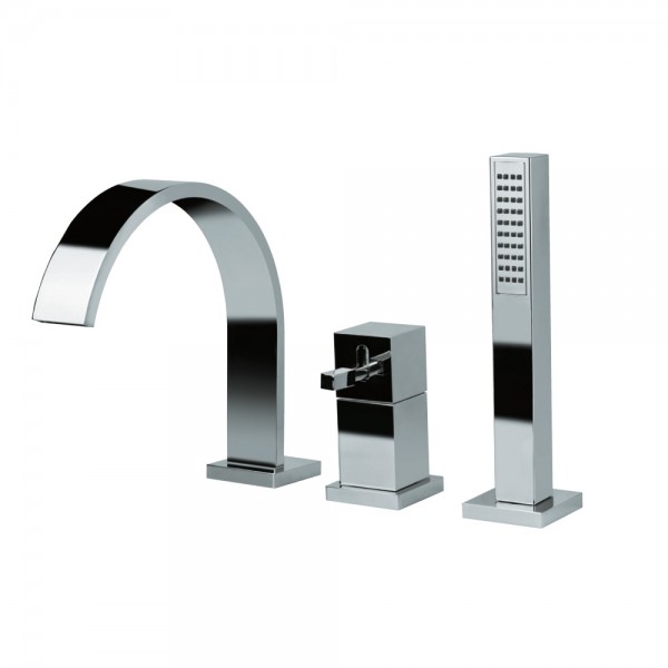 LEO-CHR-55277 Смеситель на 3 отверстия Artize Leone Хром