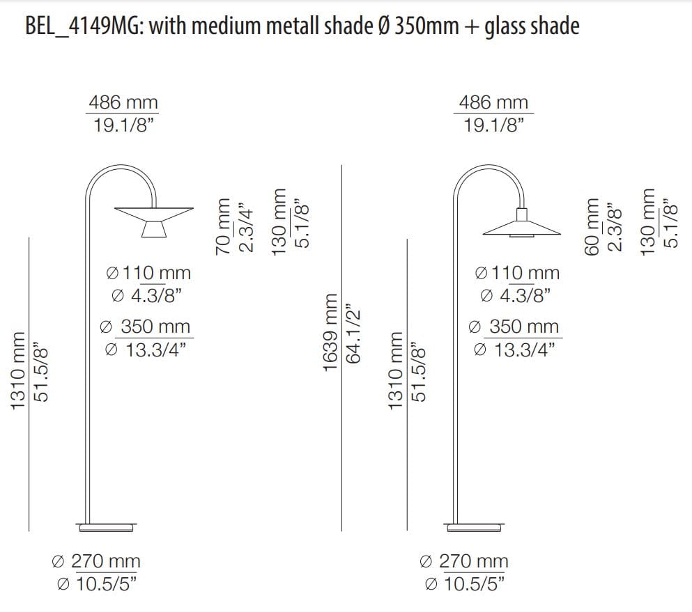 Металл затемняемый светодиодный торшер Estiluz Belt ARCH-00089498 - Вид №7