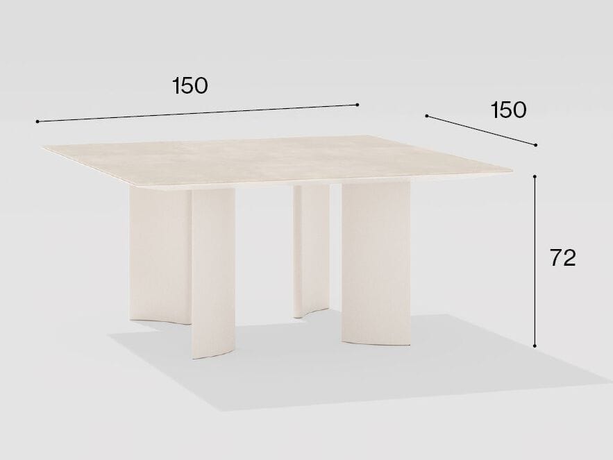 Квадратный садовый стол из керамогранита FAST Naca ARCH-00119007 - Вид №3