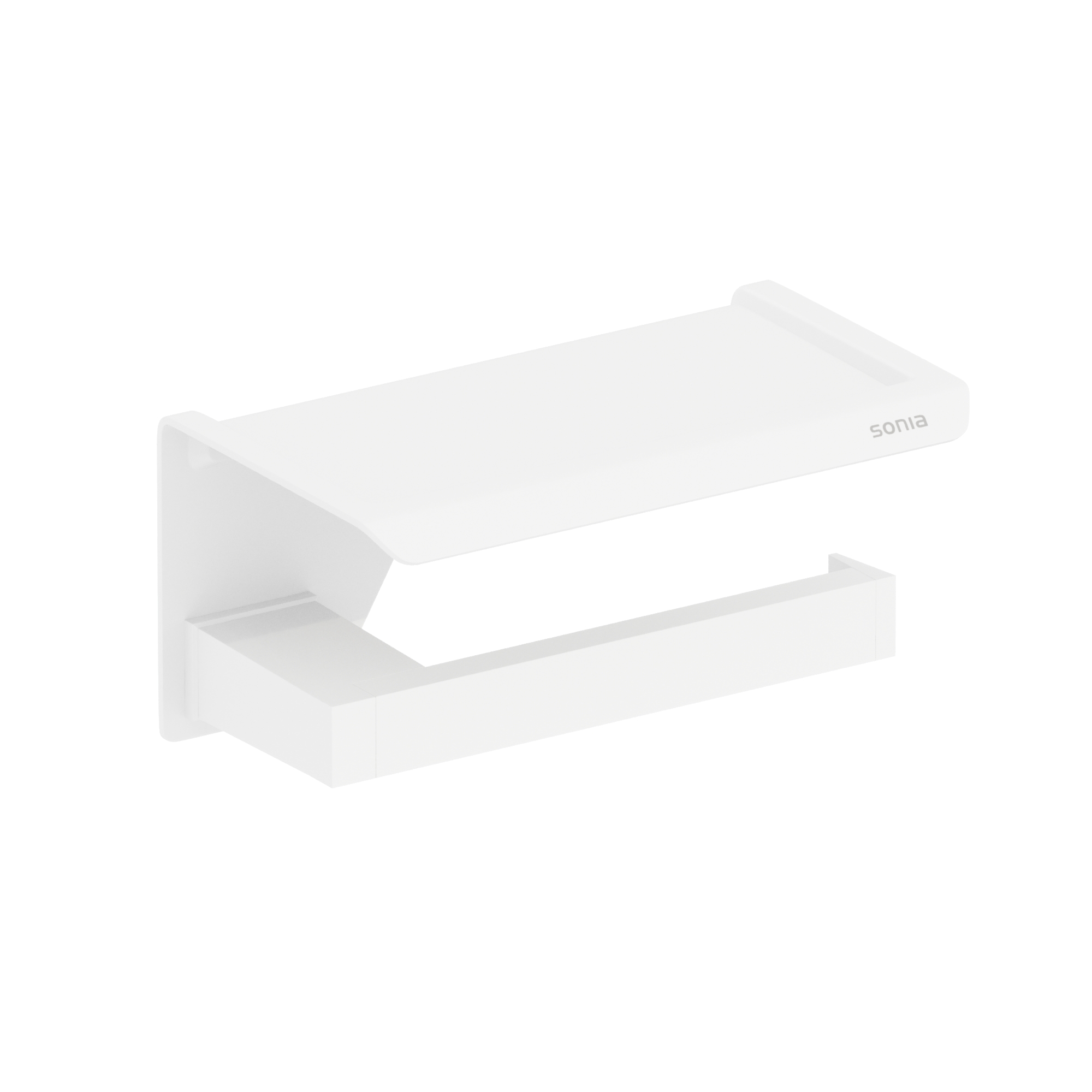 176380 Держатель туалетной бумаги 15 см цвет Белый Sonia S-CUBE Испания