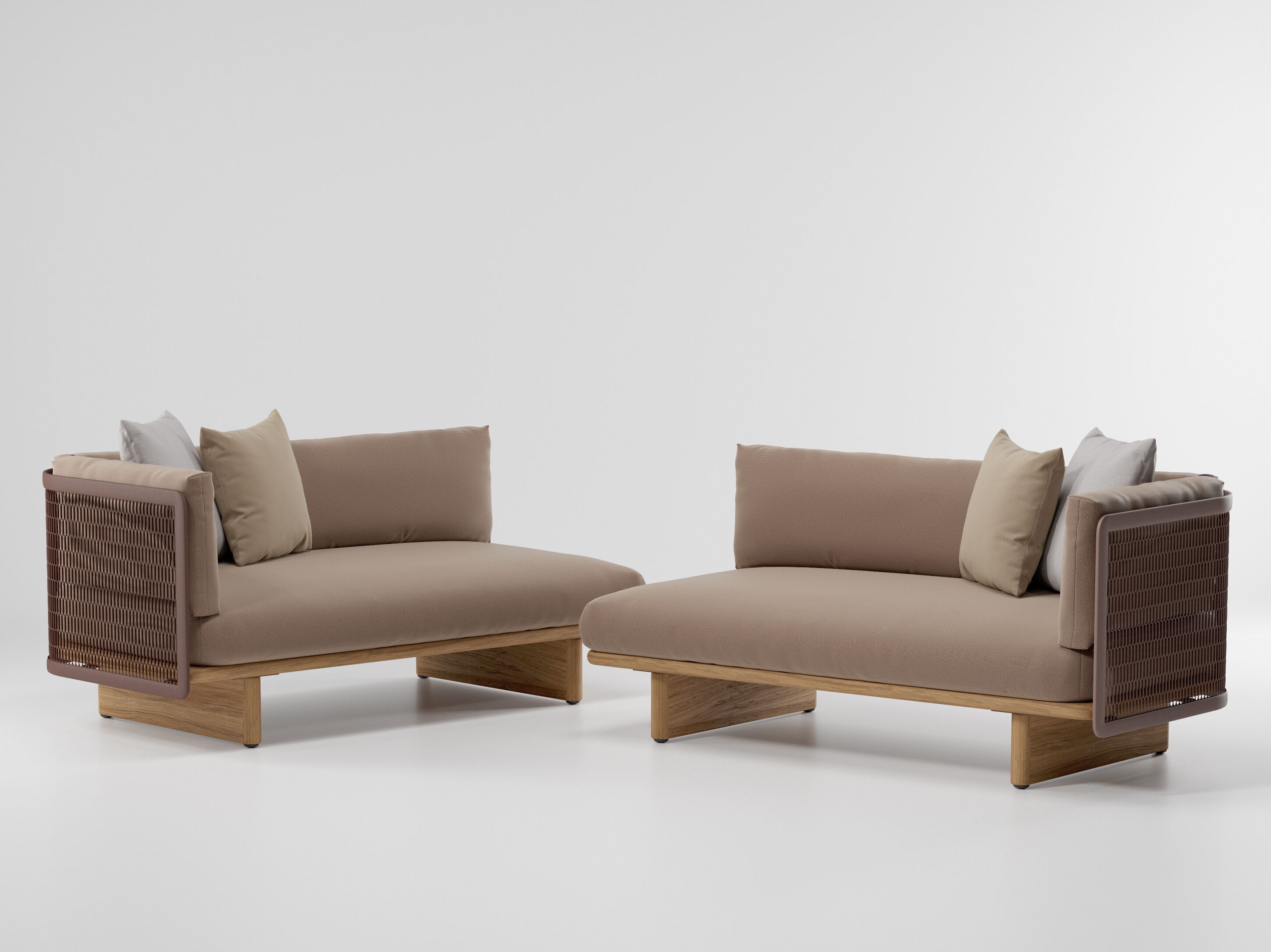 Ткань мягкая Садовая спальная кровать Kettal сетка ARCH-00098965