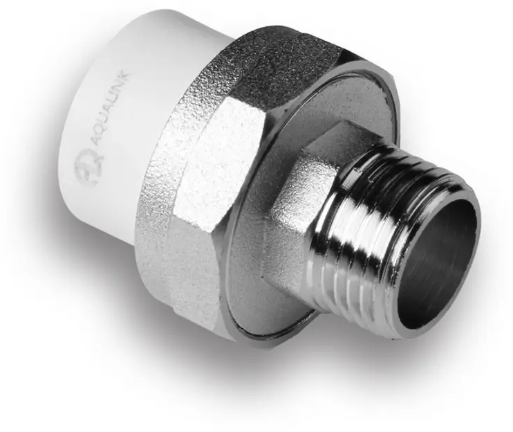 90672869 Муфта комбинированная Aqualink 3/4"x25 мм ВП-НР полипропилен 03658 STLM-0332405