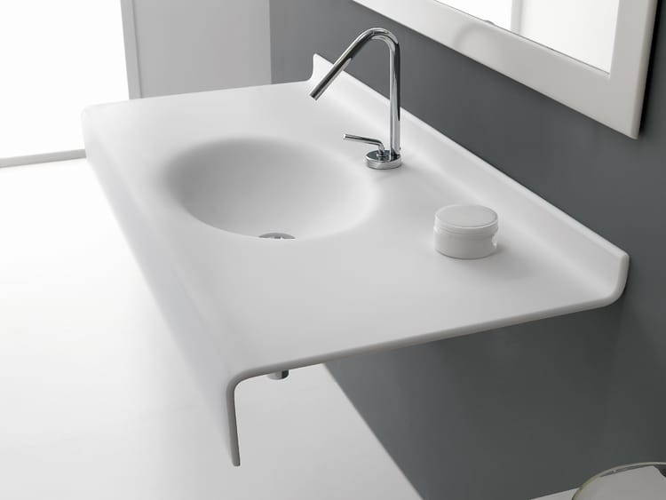 Консольный подвесной умывальник из HIMACS Ponte Giulio форма ARCH-00074403 - Вид №4