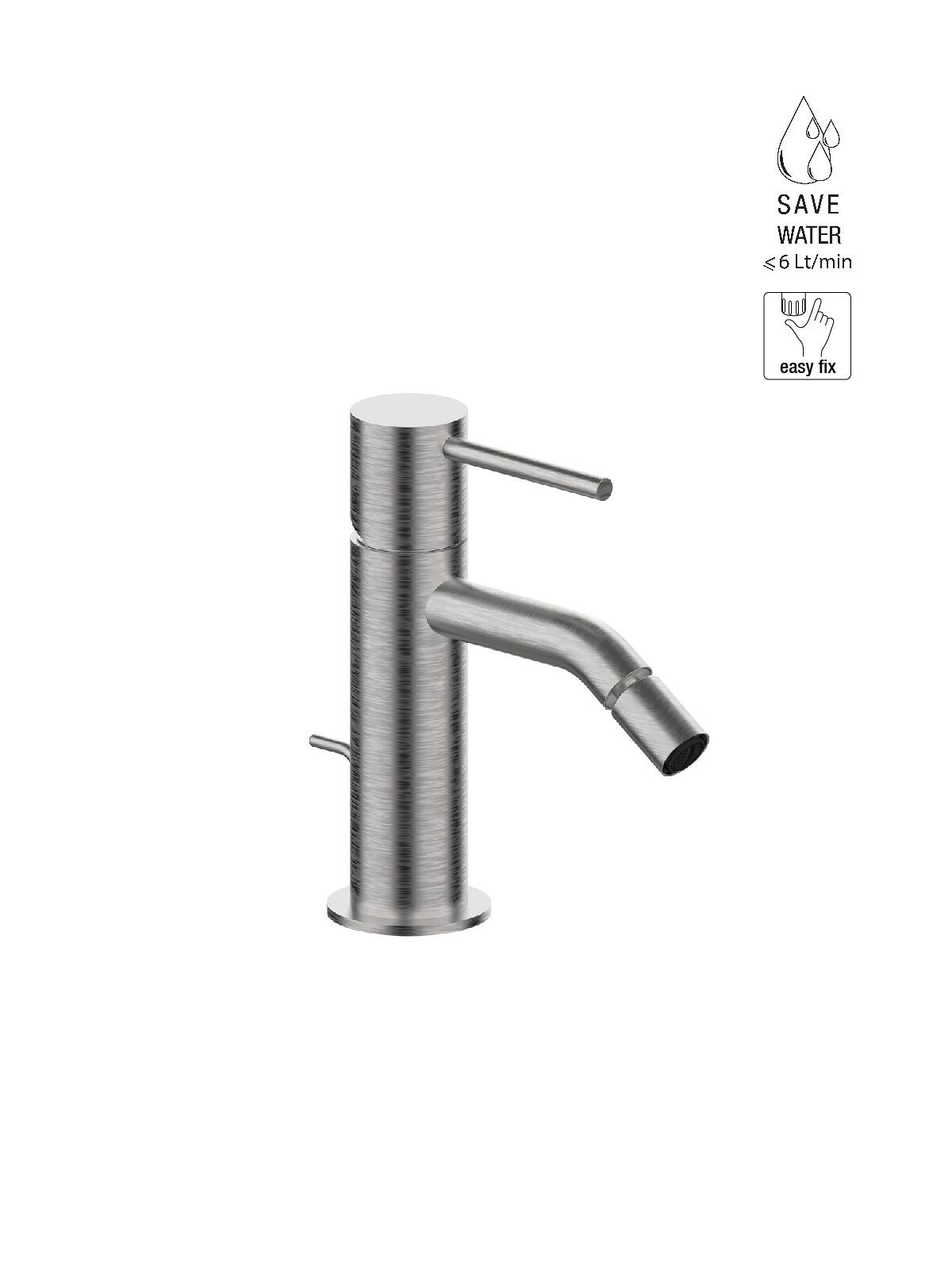 Смеситель для биде из нержавеющей стали с автоматическим сливом Rubinetterie Frattini Pepe XL 316 ARCH-00049291 - Вид №5