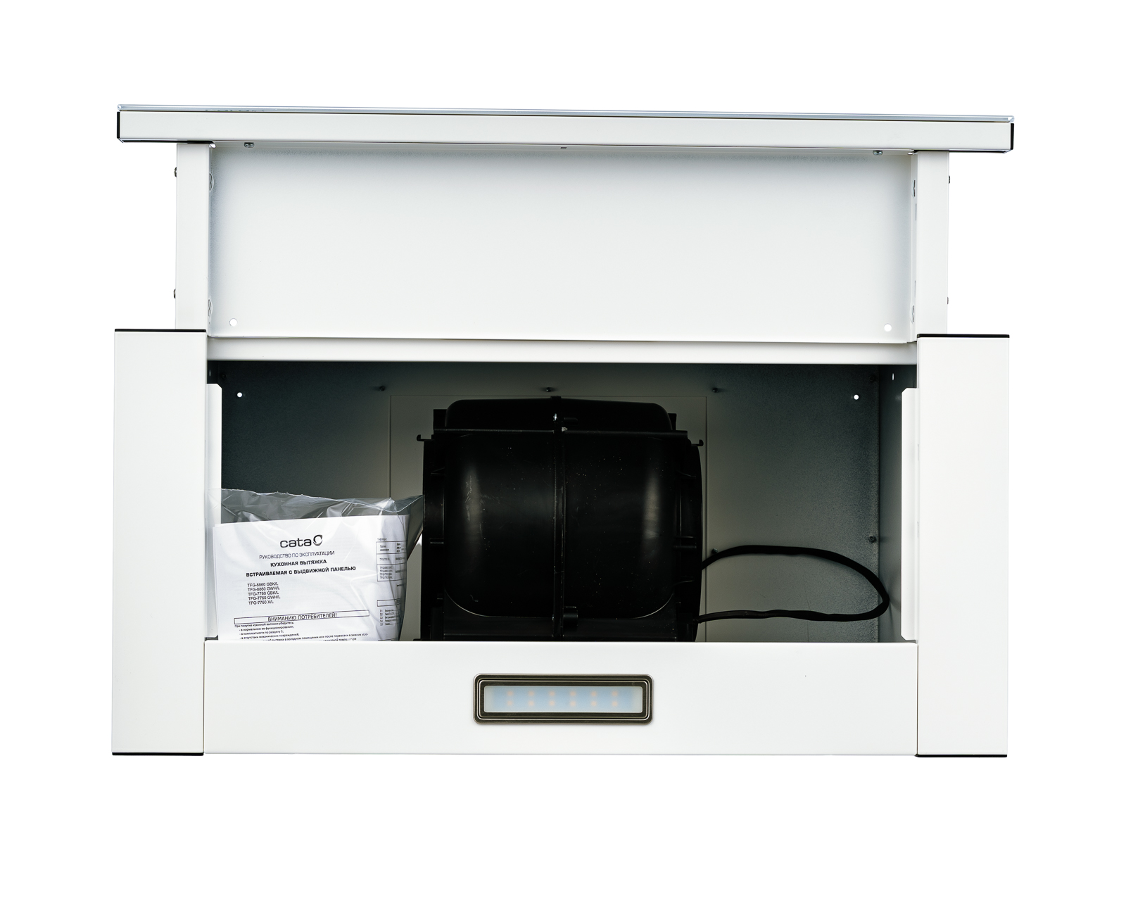 9276009 Вытяжка телескопическая Cata TFG - 8860 GWH /L белый/белый STDN-0003886 - Вид №5