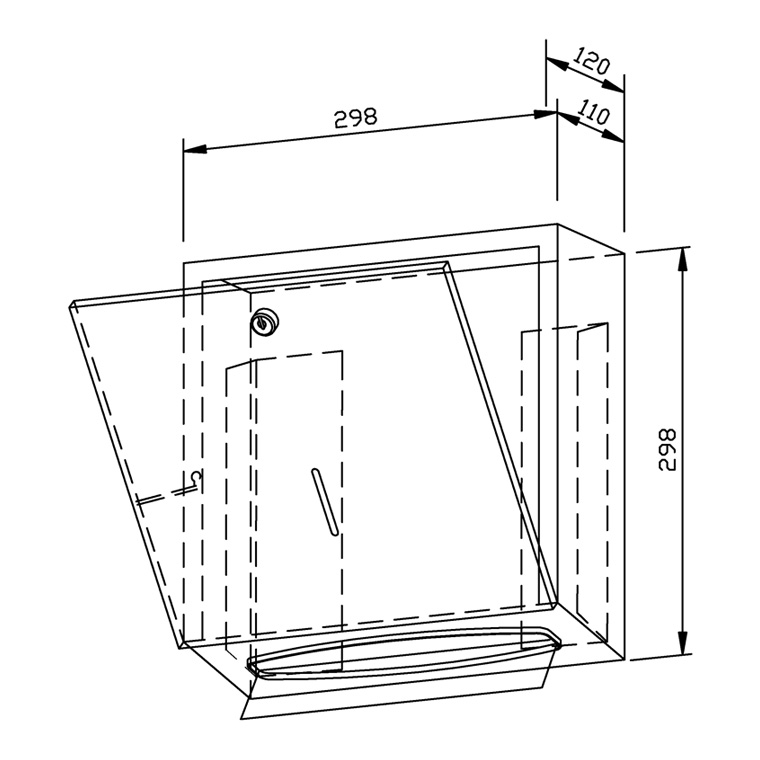727433 Диспенсер для бумажных полотенец WP113 WAGNER_EWAR A-LINE Wagner Ewar  - Вид №1