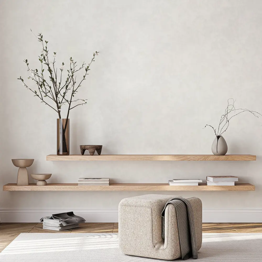 Wall Decor Рокси: Флизелиновые обои белые с текстурой горячего тиснения 89417507 STLM-1564442 - Вид №2