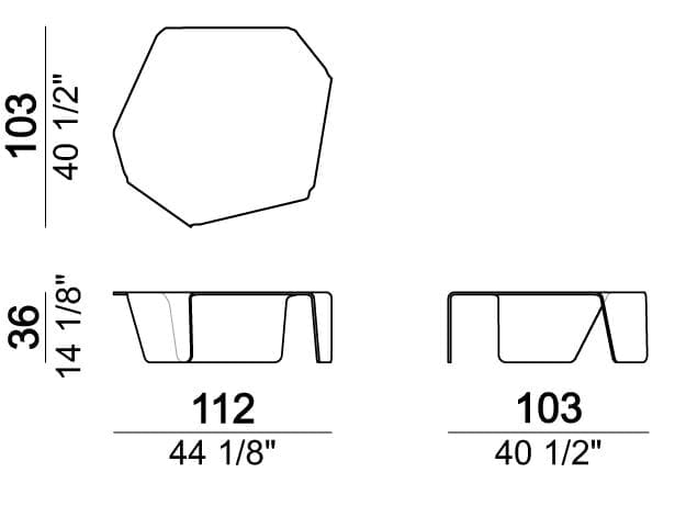 Журнальный столик из закаленного стекла In Stock Arketipo ARCH-00085136 - Вид №4