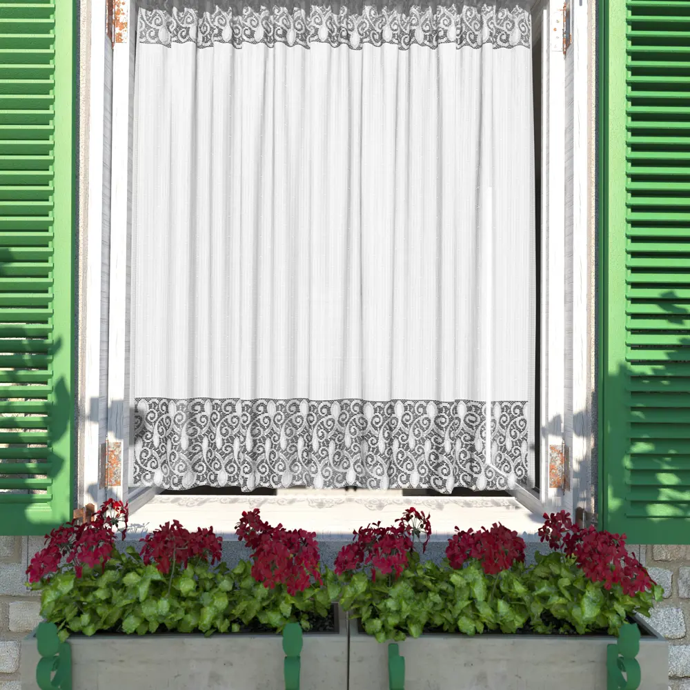 Тюль  для кухни Трифоль 170x155 см цвет белый Santreyd STLM-2028633 - Вид №6