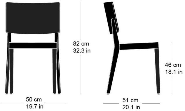 horgenglarus Штабелируемый стул из массива дерева  6-410  - Вид №10