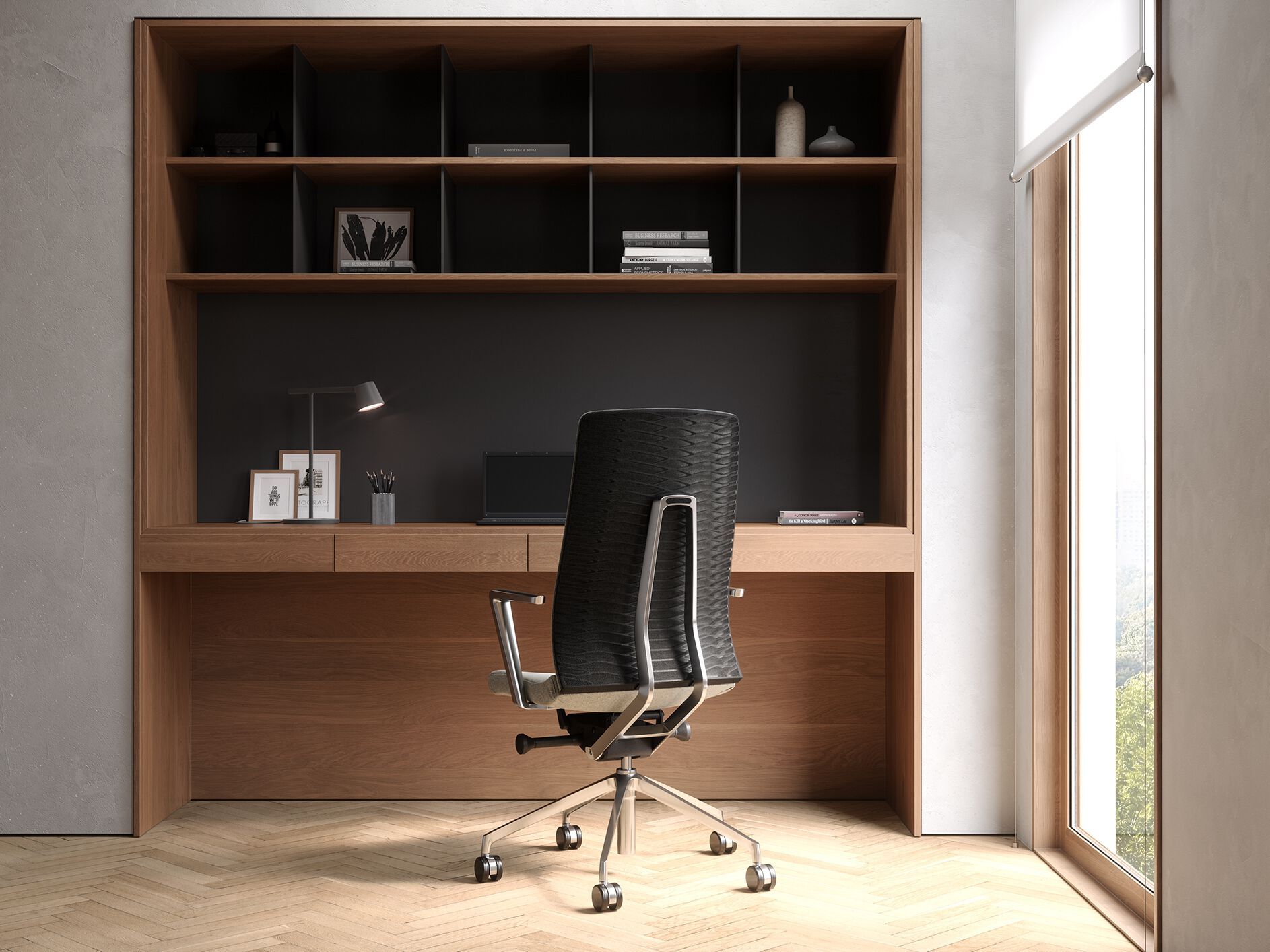 5-спицевое тканевое вращающееся офисное кресло с подлокотниками LD Seating FollowMe ARCH-00083494 - Вид №5