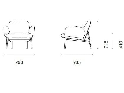 Тканевое кресло с подлокотниками Established&Sons Easy ARCH-00111629 - Вид №7
