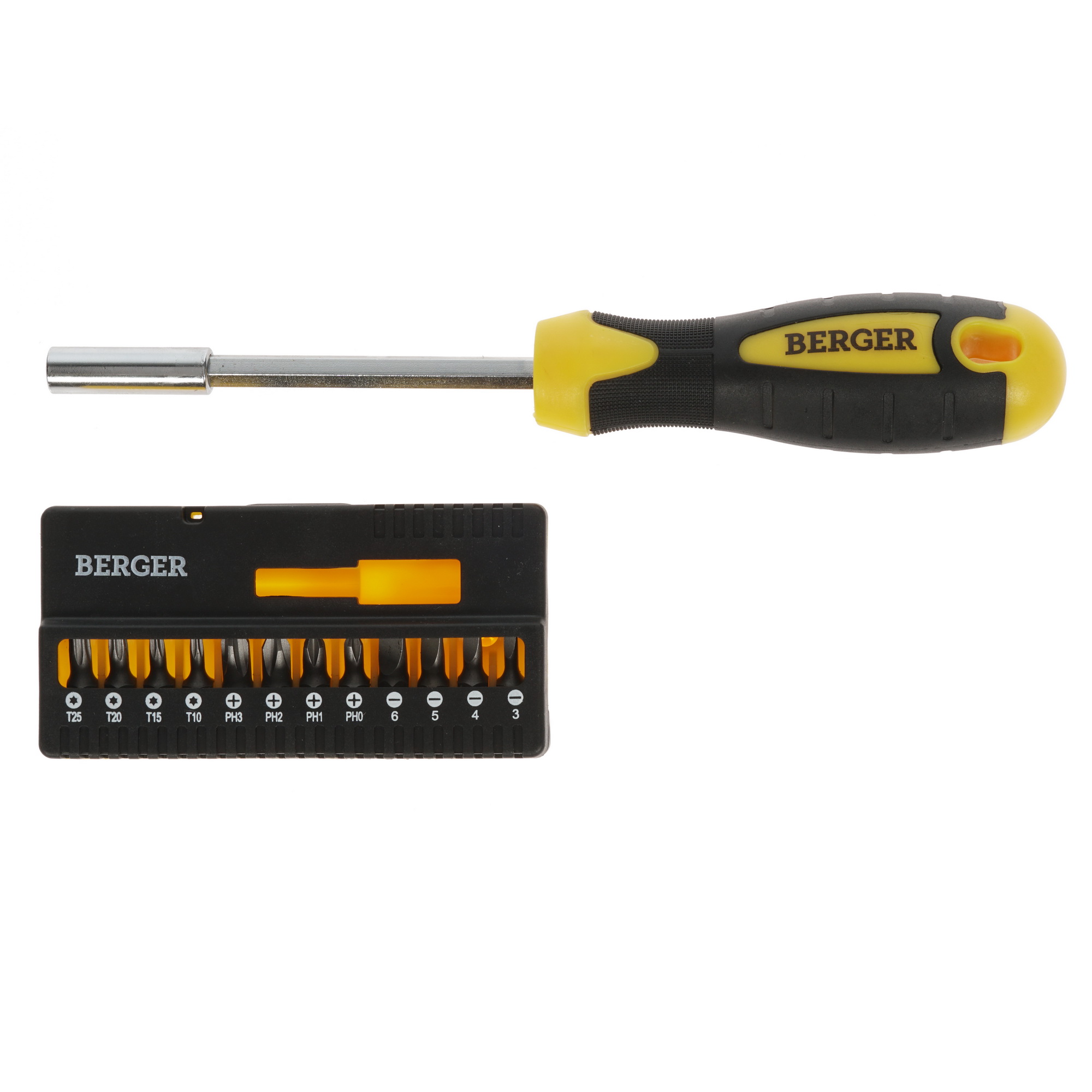 Отвертка с насадками/битами BERGER BG1072 1250956 STDN-0127605