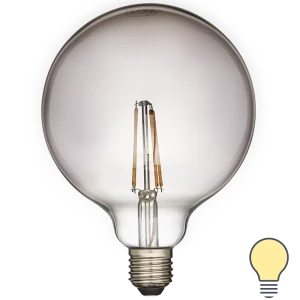 Лампа умная светодиодная Osram Smart Plus E27 220-240 В 6 Вт шар большой тонированная 600 лм, теплый белый свет 89143926 STLM-2060397