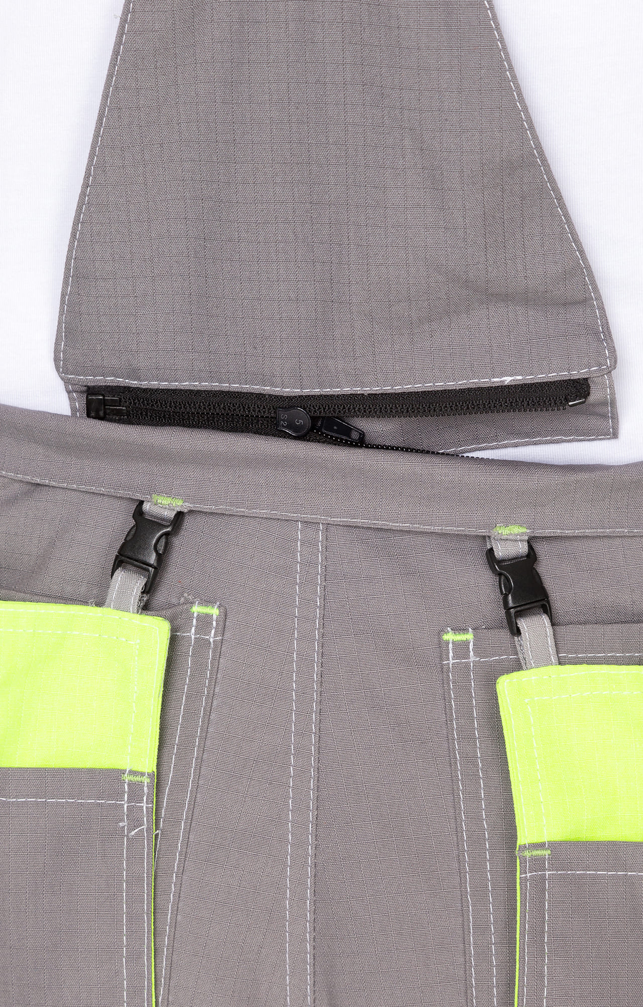 68817 Костюм "Прогресс" темно-серый светло-серый с лимонным  Летняя спецодежда  размер 52-54/170-176  - Вид №17