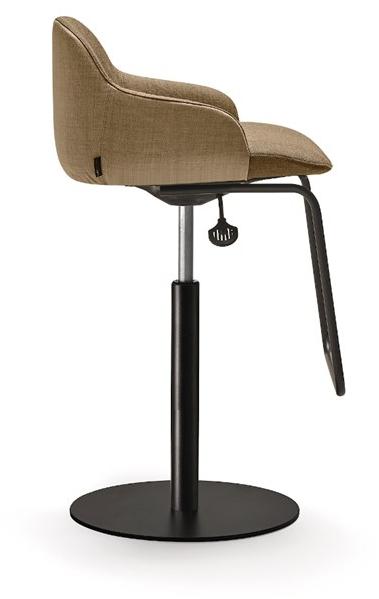 Quinti Sedute Поворотный тканевый табурет в современном стиле с газлифтом Deep sun-id-1352691 - Вид №1