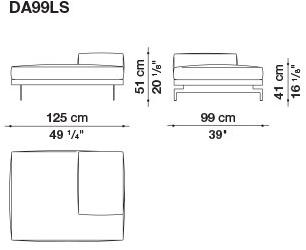 B&B Italia 3-х местный тканевый диван Dock sun-id-1376507 - Вид №100