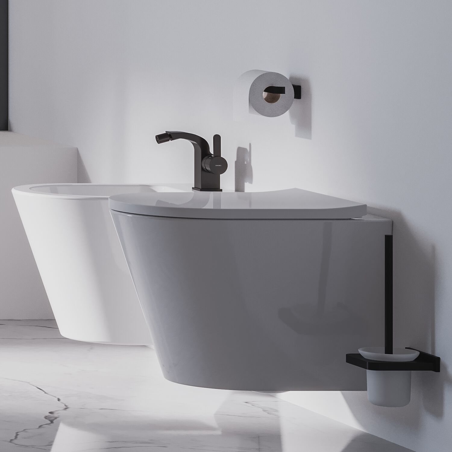 Туалетная щетка из матового стекла и латуни OMNIRES Darling ARCH-00026304