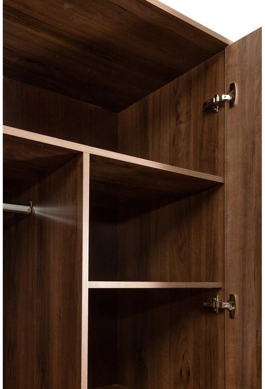 1414 Шкаф двухстворчатый с зеркалами Сканди Грей R-HOME 4009262h_Грей - Вид №4