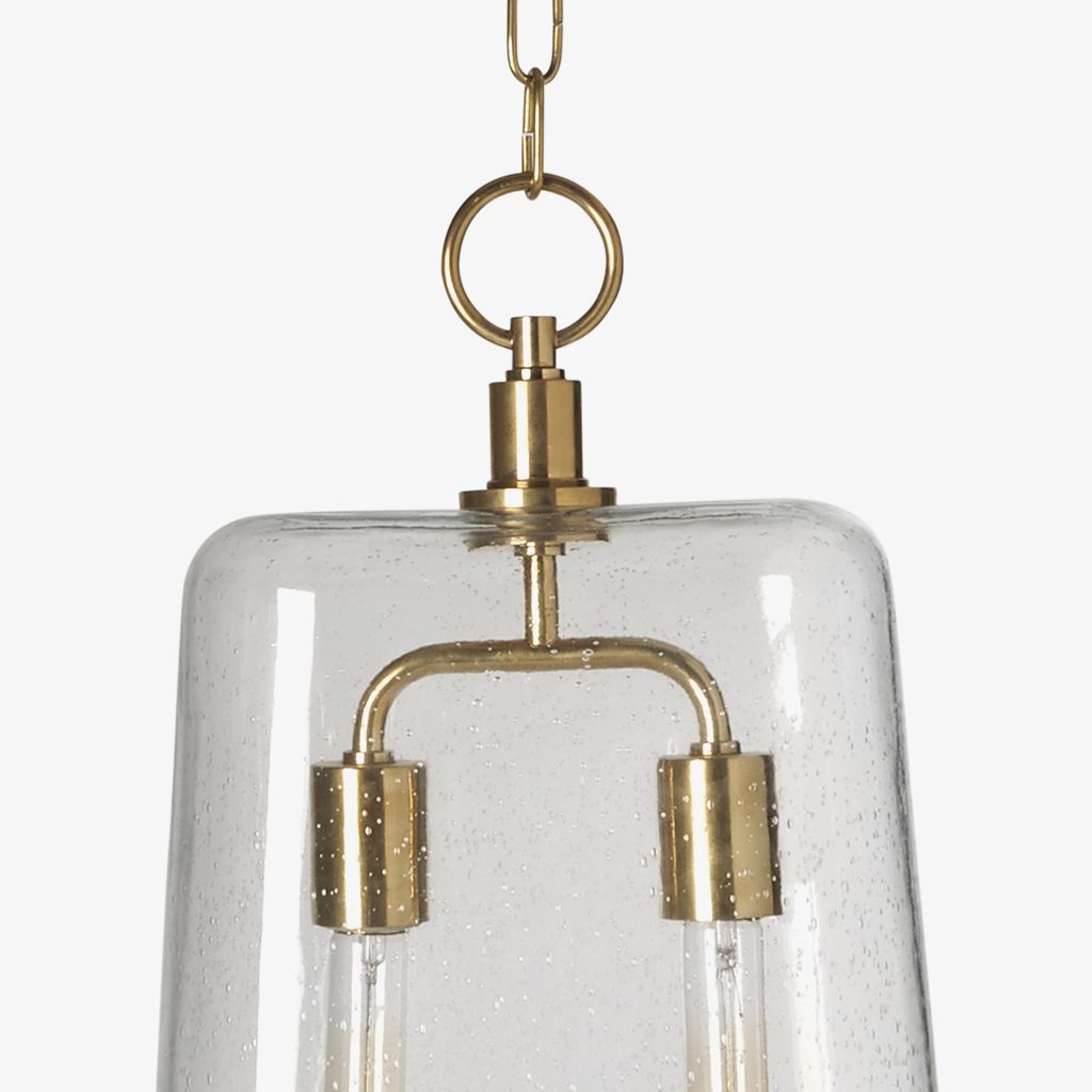 AULT04 Большой потолочный кулон Arundel со стеклянным плафоном Waterworks  - Вид №1