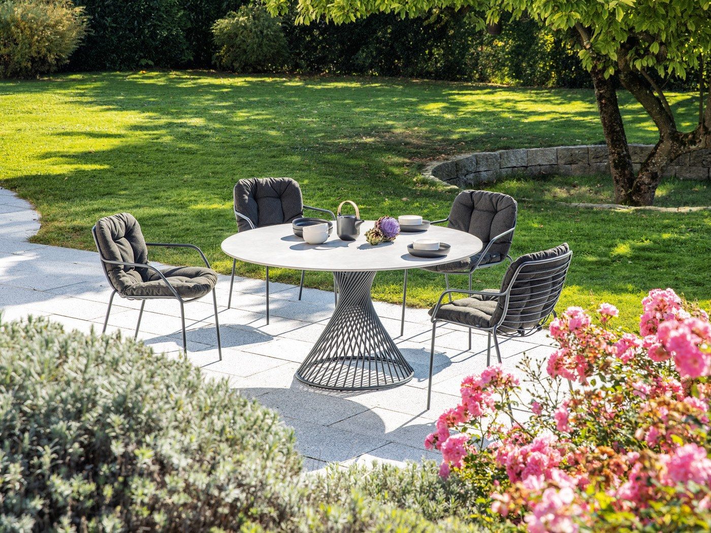 Штабелируемый стул из нержавеющей стали с подлокотниками FISCHER MÖBEL Claris ARCH-00046691 - Вид №8